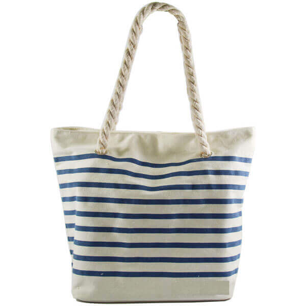 personalised canvas beach bag