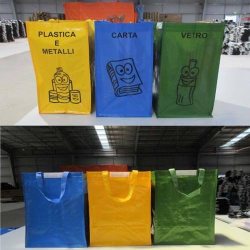 Reusable recycling bin bags